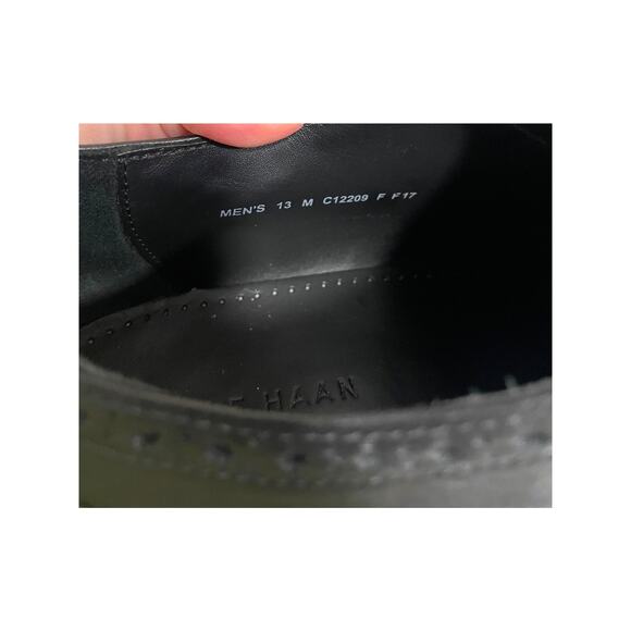 Cole Haan Batlin Oxford Wingtip Black Leather Dress Shoes Men\'s Sz 13 main image 4